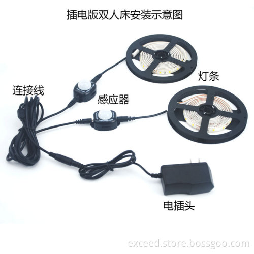 Double Body Sensor LED Bed Light